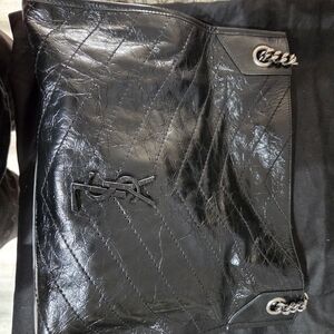 Yves Saint Laurent Black Quilted Leather Shoulder Bag